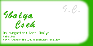 ibolya cseh business card